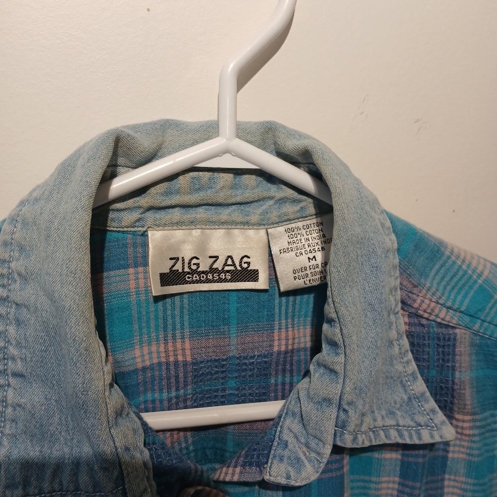 ZigZag Flannel Button-down Shirt - Picture 3 of 13